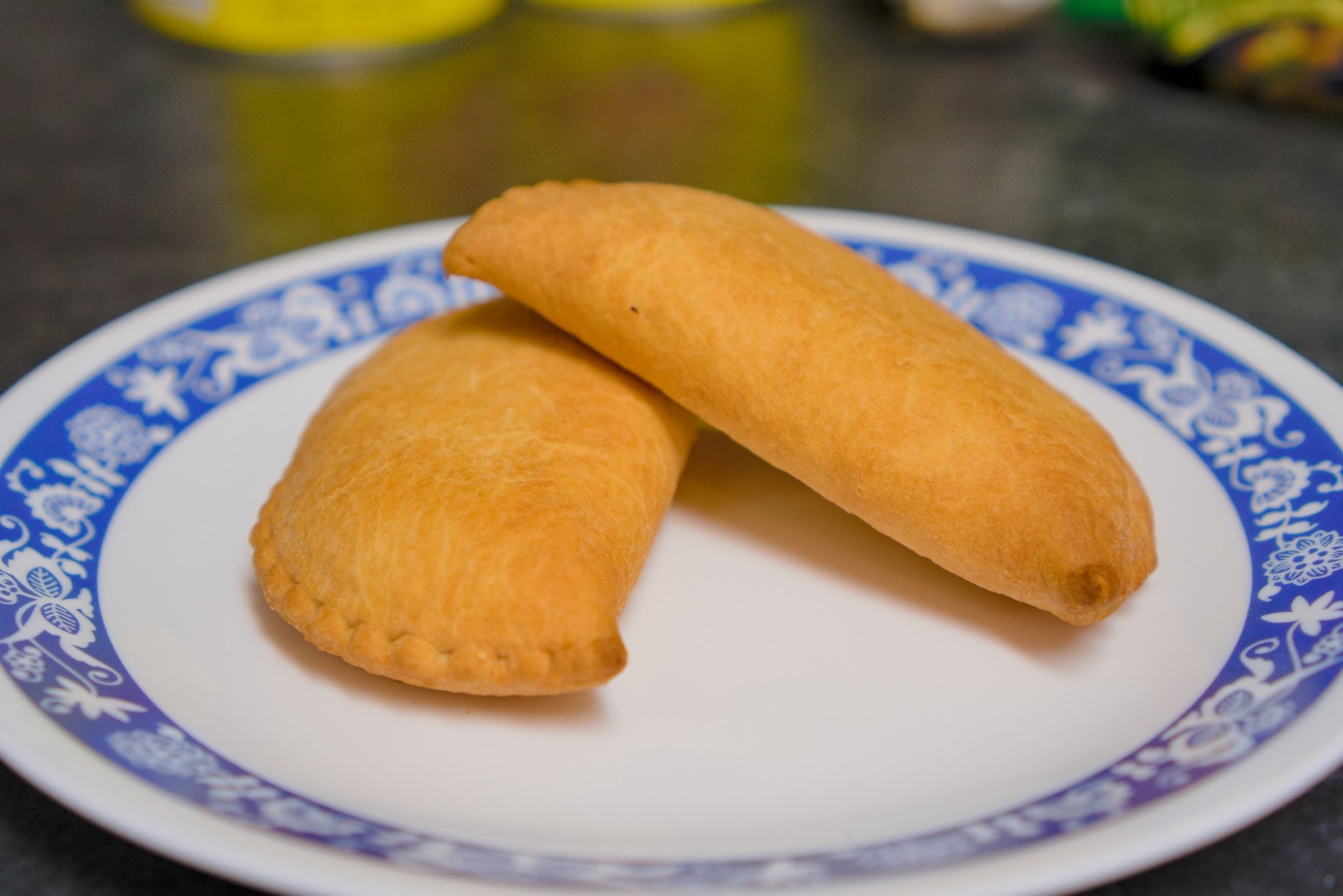 Cooked Pizza Pops on a plate.